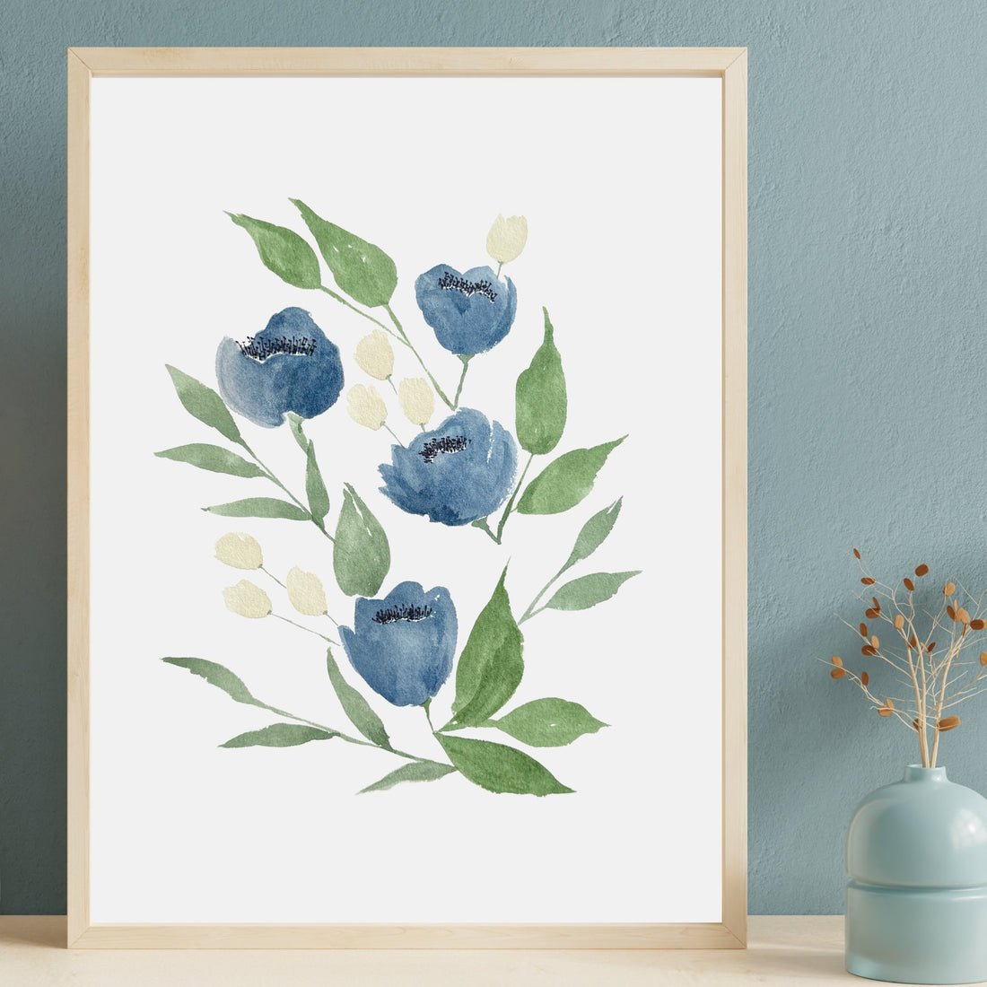 Watercolor floral art by Jennifer at 723 & Co. Design Studio — original paintings for home décor and personalized keepsake gifts