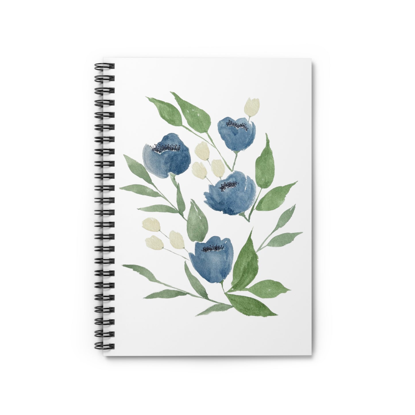 Midnight Blooms Spiral Notebook