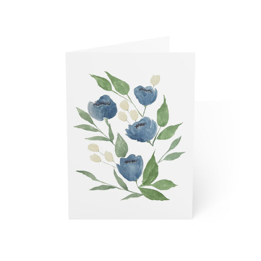 Midnight Blooms Floral Greeting Cards