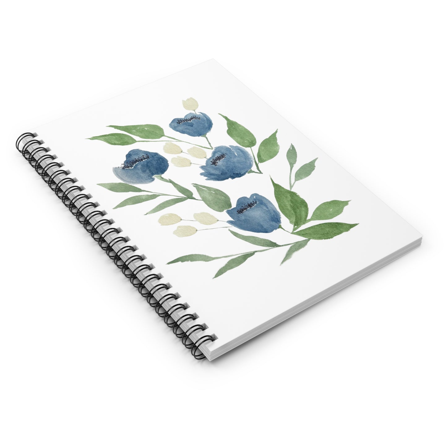 Midnight Blooms Spiral Notebook