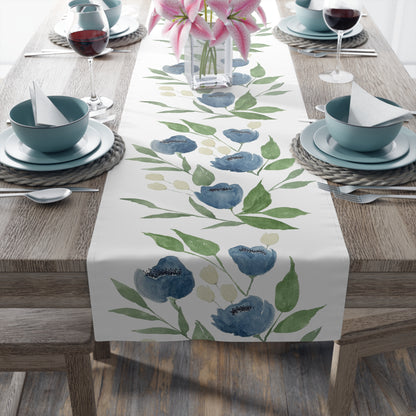 Midnight Blooms Table Runner