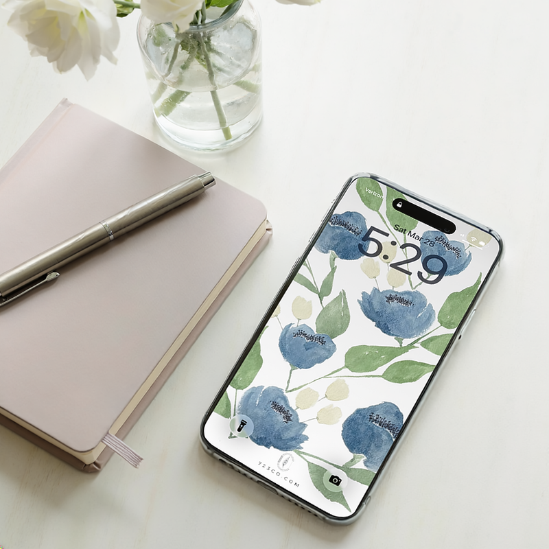 723 & Co. Design Studio — free watercolor wallpaper