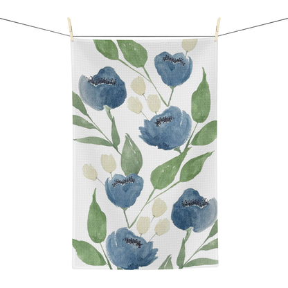 Midnight Blooms Microfiber Tea Towel