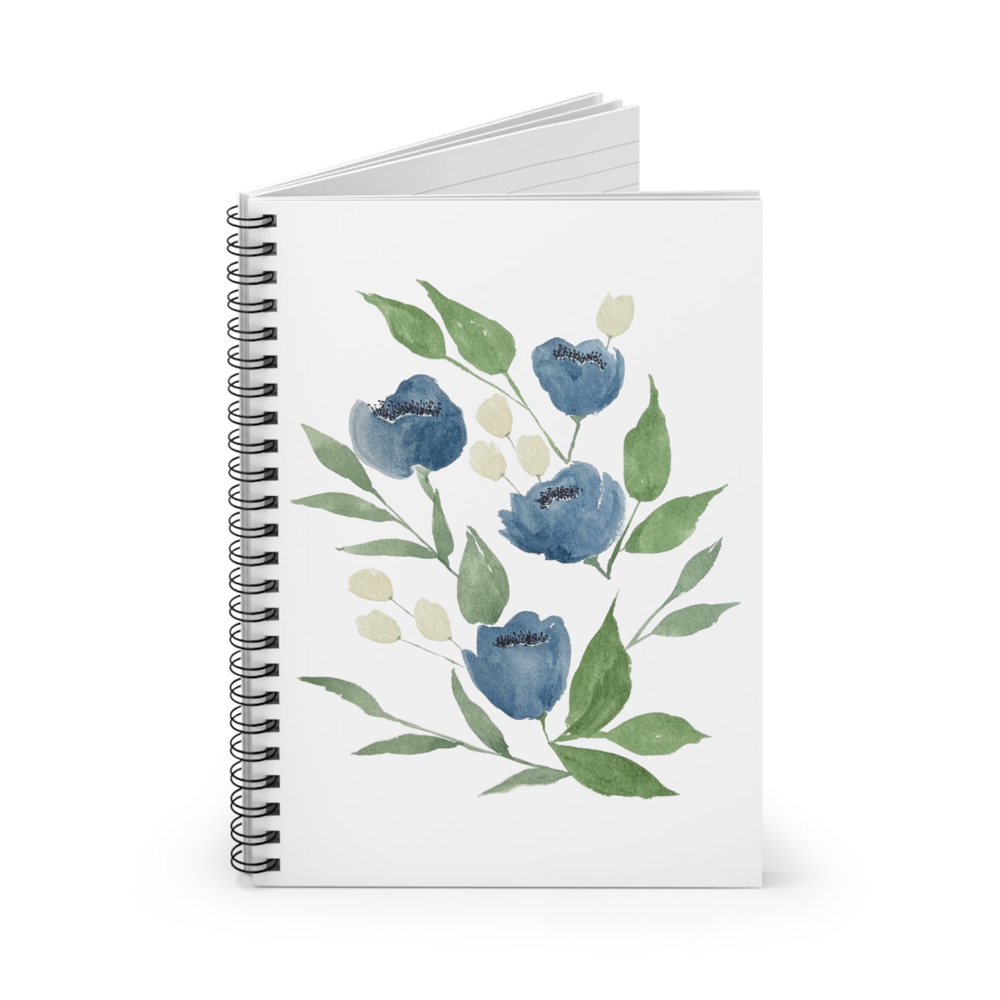 Midnight Blooms Spiral Notebook